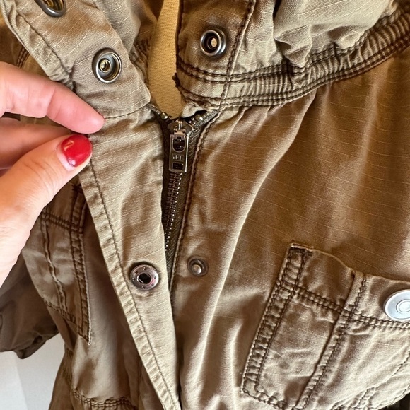SALE! Loft Utility Jacket, khaki tan. Women’s Size Small - Picture 8 of 11